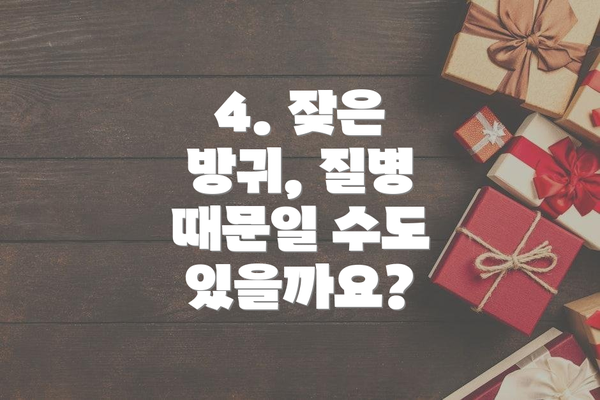 4. 잦은 방귀, 질병 때문일 수도 있을까요?