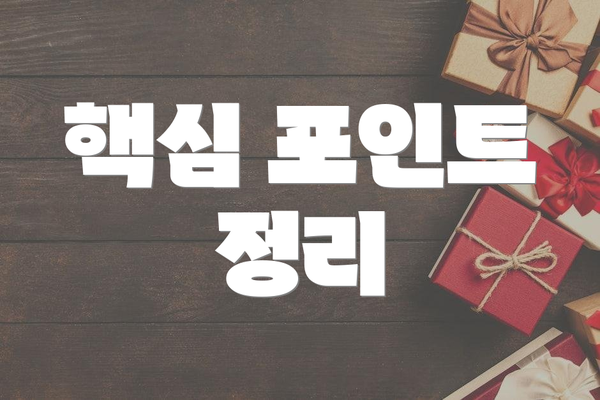 핵심 포인트 정리