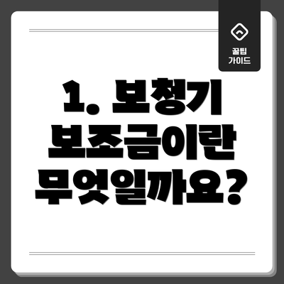 1. 보청기 보조금이란 무엇일까요?