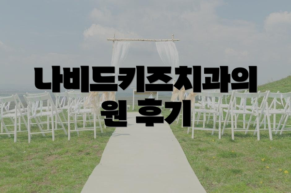 나비드키즈치과의원 후기