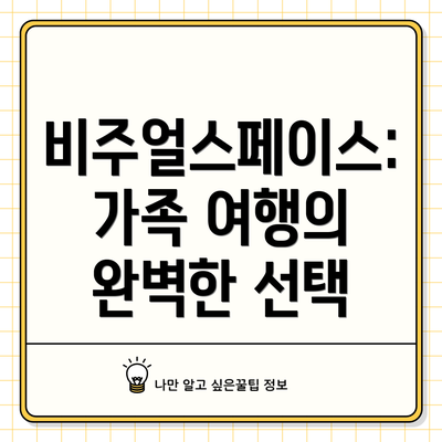비주얼스페이스:  가족 여행의 완벽한 선택