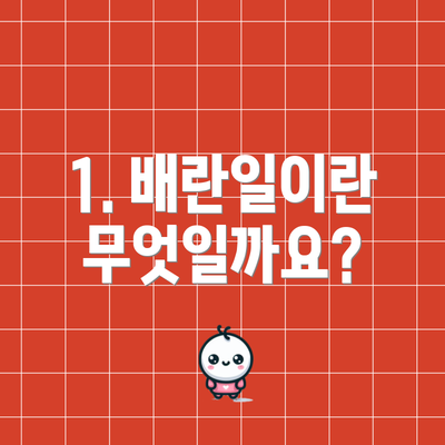 1. 배란일이란 무엇일까요?