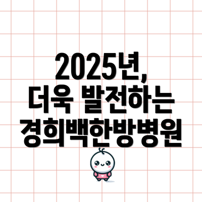 2025년, 더욱 발전하는 경희백한방병원