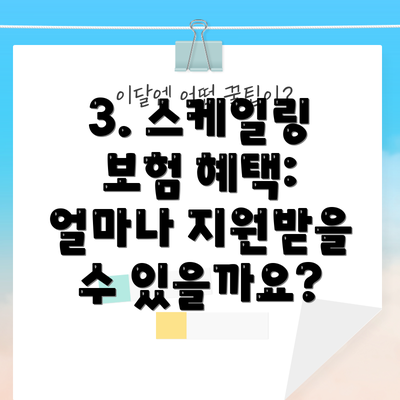 3. 스케일링 보험 혜택: 얼마나 지원받을 수 있을까요?