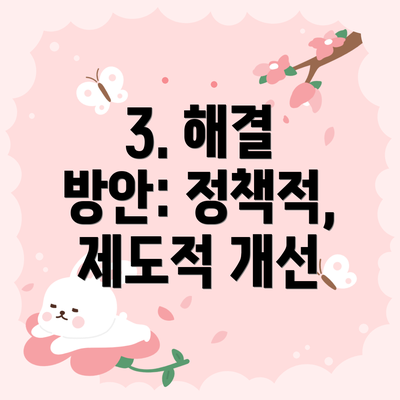 3. 해결 방안: 정책적, 제도적 개선